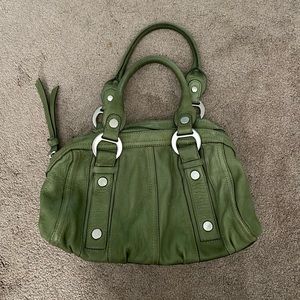 Fossil Green Leather Handbag